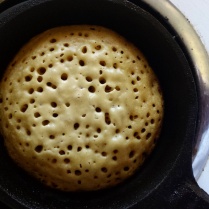 Cooking a crumpet